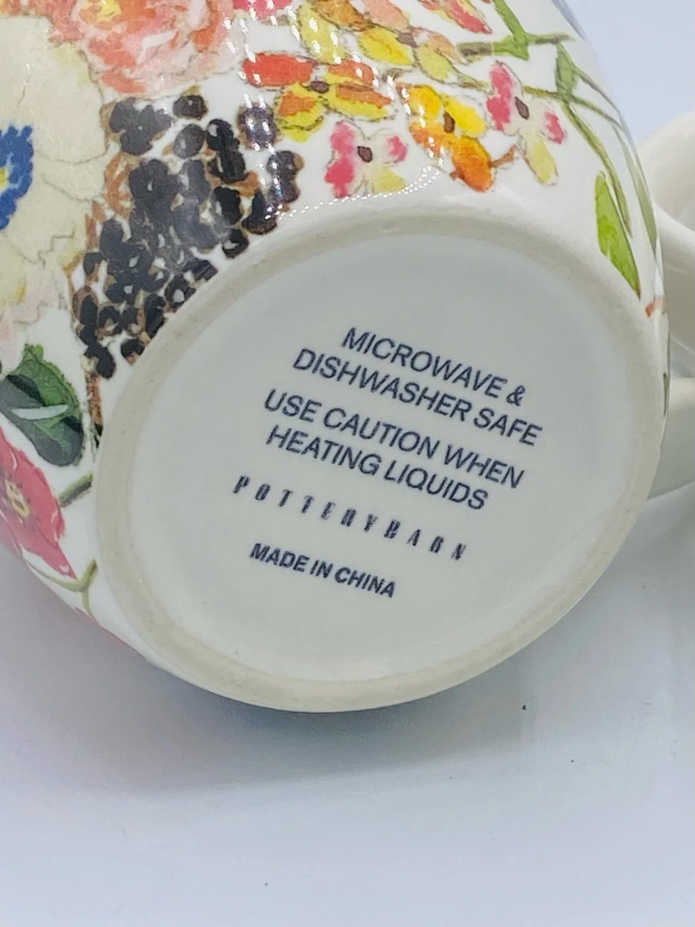 Pottery Barn China Floral Rim Collection Set of 2 Discontinued